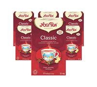 Yogi Tea, Classic, Organic Spice and Herbal Tea, Caffeine Free, Blend of Cinnamon, Cardamom and Ginger, 6 Packs x 17 Tea Bags (102 Teabags Total)