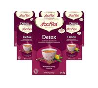 Yogi Tea, Detox Dandelion Burdock Root, Organic Herbal Tea, Naturally Caffeine Free, Blend of Liquorice, Dandelion and Cinnamon, 6 Packs x 17 Tea Bags (102 Teabags Total)