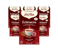 Yogi Tea, Echinacea, Organic Herbal Tea, Naturally Caffeine Free, Blend of Echinacea, Rooibos and Cardamom, 6 Packs x 17 Tea Bags (102 Teabags Total)