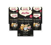 Yogi Tea, Finest Selection, Organic Spice and Herbal Teas, Variety Pack of Bestselling Teas Including Green Tea Matcha Lemon and Turmeric Chai, 6