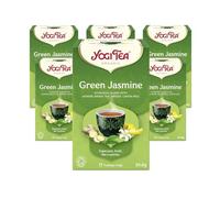 Yogi Tea, Green Jasmine, Organic Herbal Tea, Blend of Jasmine Green Tea, Ginger and Lemon Peel, 6 Packs x 17 Tea Bags (102 Teabags Total)