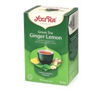 Yogi TEAS - AYURVEDIC Organic Ginger Lemon Green (Pack of 1, Total 17 Tea Bags)