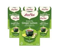 Yogi Tea, Green Tea Ginger Lemon, Organic Herbal Tea, Blend of Green Tea, Ginger and Lemon, 6 Packs x 17 Tea Bags (102 Teabags Total)