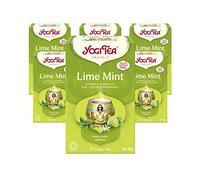 Yogi Tea, Lime Mint, Organic Herbal Tea, Naturally Caffeine Free, Blend of Lime, Liquorice and Peppermint, 6 Packs x 17 Tea Bags (102 Teabags Total)