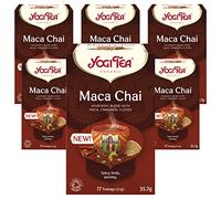 Yogi Tea, Maca Chai, Organic Herbal Tea, Blend of Cinnamon, Cloves and Maca, 6 Packs x 17 Tea Bags (102 Teabags Total)