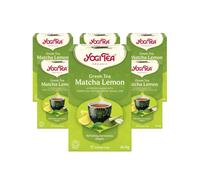 Yogi Tea, Matcha Lemon, Organic Green Herbal Tea, Blend of Green Tea, Matcha, Lemongrass and Lime, 6 Packs x 17 Tea Bags (102 Teabags Total)