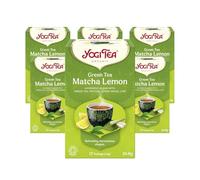 Yogi Tea, Matcha Lemon, Organic Green Herbal Tea, Blend of Green Tea, Matcha, Lemongrass and Lime, 6 Packs x 17 Tea Bags (102 Teabags Total)