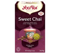 YOGI TEAS - AYURVEDIC Organic Sweet Chai Tea 17bags (PACK OF 1)