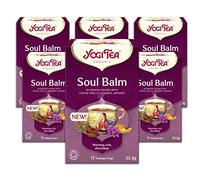 Yogi Tea, Soul Balm, Organic Herbal Tea, Blend of Cocoa Shells, Rooibos and Orange, 6 Packs x 17 Tea Bags (102 Teabags Total)