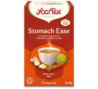 Yogi Tea, Stomach Ease, Organic Herbal Tea, Naturally Caffeine Free, Blend of Cardamom, Fennel and Ginger, 17 Tea Bags