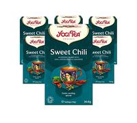 Yogi Tea, Sweet Chili, Organic Spice and Herbal Tea, Blend of Cocoa Shells, Chili and Liquorice, 6 Packs x 17 Tea Bags (102 Teabags Total)