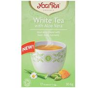Yogi Tea White Tea with Aloe Vera Teabags, Pack of 6, 102-Count