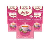 Yogi Tea, Women's Balance, Organic Herbal Tea, Naturally Caffeine Free, Blend of Raspberry Leaves, Lemon Verbena and Lavender Flowers, 6 Packs x 17 Tea Bags (102 Teabags Total)