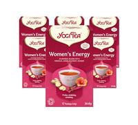 Yogi Tea, Women's Energy, Organic Herbal Tea, Naturally Caffeine Free, Blend of Hibiscus, Angelica Root and Ginger, 6 Packs x 17 Tea Bags (102 Teabags Total)