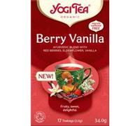 Berry Vanilla Fruity Tea Yogi Ayurvedic Blend with Berries Elderflower Vanilla Box of 17 Bags (34g) (1)