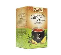 Yogi TEAS - AYURVEDIC Organic Ginger Lemon Green (Pack of 1, Total 17 Tea Bags)