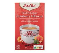 YOGI TEAS - AYURVEDIC Organic Positive Energy Cranberry Hibiscus 17bags (PACK OF 1)