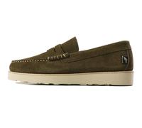 Yogi x Stuarts London Rudy Suede Loafers - Dark Olive - DYE14016-DRO