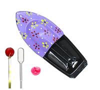 Yogic Mantra Pop Pop Science Kit Violet Theme Tin Boat Powered by Candle - Nostalgic Indian Mela Boat With Steam Engine and Candle