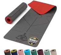 Yogii Non-Slip 6mm TPE Yoga Mat with Alignment Guides