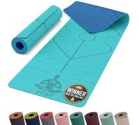Yogii Non-Slip 6mm TPE Yoga Mat with Alignment Guides