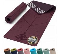 Yogii Non-Slip 6mm TPE Yoga Mat with Alignment Guides