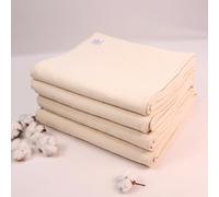 Yogikuti Iyengar Cotton Yoga Blanket Set of Four, Handwoven, Unbleached Cotton, 203.2 cm x 152.4 cm, White