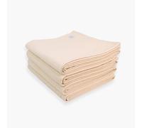 Yogikuti Iyengar Cotton Yoga Blanket Set of Four, White, 100% Cotton, L 203cm x W 153cm, 4 count, Yoga Blanket