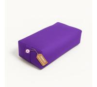 Yogikuti Rectangular Yoga Bolster | Premium Support Cushion for Restorative Yoga, Meditation, Stretching, Spine Alignment, Pranayama & Relaxation | Removable Washable Cover (Purple)