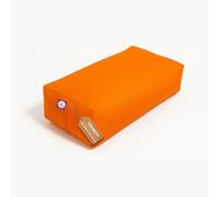 Yogikuti Rectangular Yoga Bolster | Premium Support Cushion for Restorative Yoga, Meditation, Stretching, Spine Alignment, Pranayama & Relaxation | Removable Washable Cover (Orange)