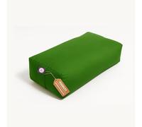 Yogikuti Rectangular Yoga Bolster | Premium Support Cushion for Restorative Yoga, Meditation, Stretching, Spine Alignment, Pranayama & Relaxation | Removable Washable Cover (Green)