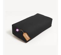 Yogikuti Rectangular Yoga Bolster | Premium Support Cushion for Restorative Yoga, Meditation, Stretching, Spine Alignment, Pranayama & Relaxation | Removable Washable Cover (Black)