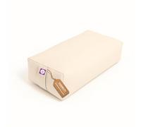 Yogikuti Rectangular Yoga Bolster | Premium Support Cushion for Restorative Yoga, Meditation, Stretching, Spine Alignment, Pranayama & Relaxation | Removable Washable Cover (Off White)