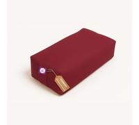 Yogikuti Rectangular Yoga Bolster | Premium Support Cushion for Restorative Yoga, Meditation, Stretching, Spine Alignment, Pranayama & Relaxation | Removable Washable Cover (Maroon)