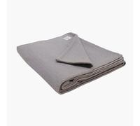 Yogikuti Yoga Blanket, 100% Cotton Hand Woven Blanket, Iyengar Yoga Blanket for Restorative Yoga (Gray), Iyengar Yoga Props, Yoga Accessories