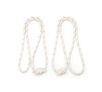 YOGIKUTI Yoga Wall Rope (White, Small), Iyengar Yoga Wall Ropes, Stretching Yoga Ropes