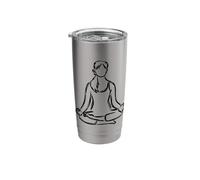 Yogini Sketch Yoga Workout Stainless Steel Insulated Tumbler