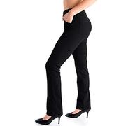Yogipace,Belt Loops,Women's Petite/Regular/Tall Straight Leg Yoga Dress Pants