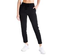 Yogipace Petite/Regular/Tall Women's 7/8 On the Fly Pants Drawstring Casual Lounge Joggers Travel Sweatpants,Black,24",Size XS