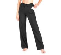 Yogipace Women's Petite/Regular/Tall Wide Leg Yoga Pants with Pockets Lightweight Drawstring Relaxed Fit Lounge Sweatpants