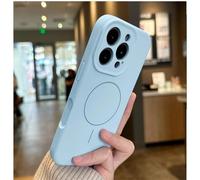 YOGISU For iPhone 15 ProLuxury Liquid Silicone Case Lens Cover with Sensitive Camera Control Button(For iPhone 15 Pro/Peak Blue)