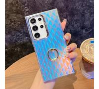 YOGISU For Samsung S23UltraRing Holder Case Laser Aurora Armor Cover(For Samsung S23Ultra/AK5)