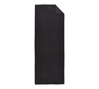 Yogitoes Manduka Yoga Towel for Mat Nonslip and Quick Dry for Hot Yoga with Rubber Bottom Grip Dots 72 Inch Long Onyx Thin and Lightweight (262023001)