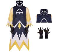 YOGLY Adam Cosplay Costume Men Hazbin Hotel Exorcist Angel Adam Uniform and Gloves Set for Fancy Dress Carnival Halloween Party Masquerade Costume