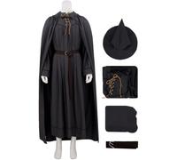 YOGLY Men Gandalf Costume for Cosplay Halloween Party Wizard Uniform Set