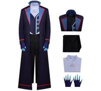 YOGLY VOX Cosplay Costume with Gloves Men Hazbin Hotel 2 TV Sinner Demon VOX Suit Set for Fancy Dress Carnival Halloween Party Masquerade Costume