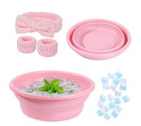 Yogode Facial Ice Bath Kit, Cold Plunge for face, Foldable Face Bowl for Face Ice Bath