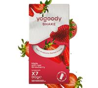 YOGOODY Probiotic Yogurt Shake Real - 7x 30g Pack, High Protein, High Fibre, Low Fat - Daily Probiotic - Weekly Pack (Strawberry)