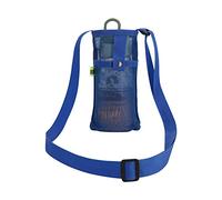 YOGOTEU Mesh Water Bottle Holder With Adjustable Shoulder Strap Drink Bottle Pouchs Sleeve Shoulder Mugs Holder Shoulder Mugs Holder Bottle Bag, Royal Blue