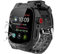 YOGRE 44mm Waterproof Case for Apple Watch Series 6/5/4/SE, IP68 Certified, Full Body Protection, Built-in Screen & Band, Black, Case Cover, Everyday Use & Water Activities Protection